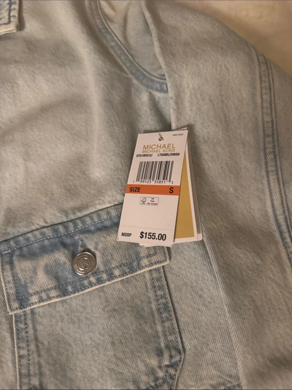 Michel Kors jeans jacket (Brand New with Tag)